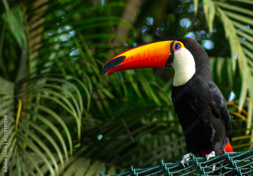 Fototapeta premium Tucanos são aves que vivem nas florestas tropicais da América Central e América do Sul.