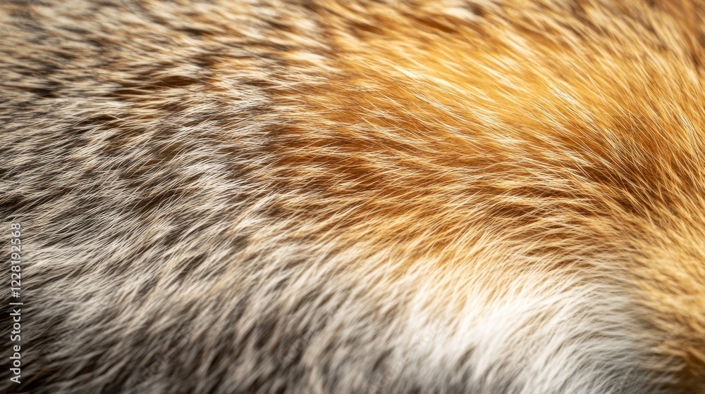 Red Fox Fur Texture Close Up Detail Red Fox Fur Texture Close Up Detail
