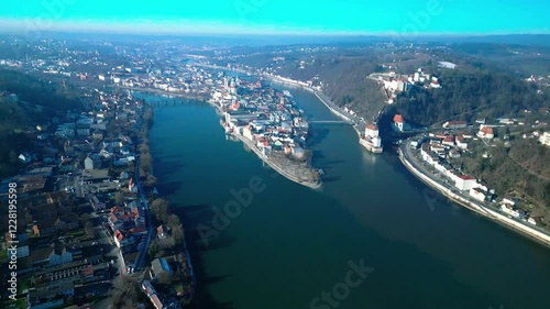 Discover the captivating scenery of Passau from above
