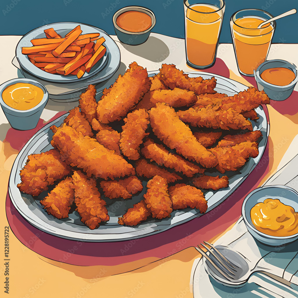 fried chicken nuggets fried chicken nuggets