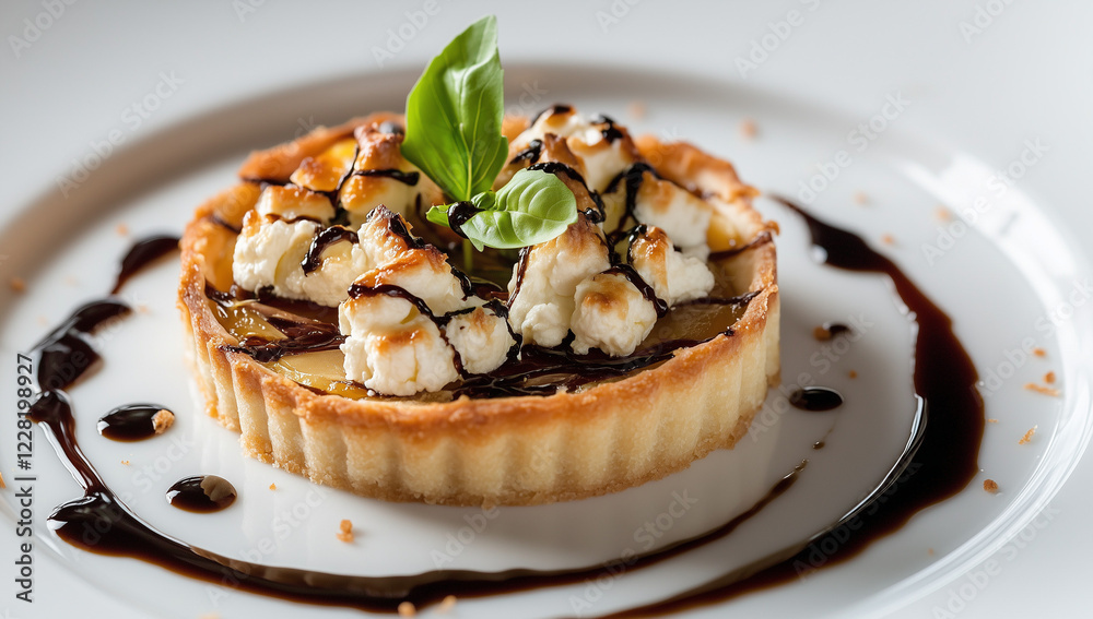 Caramelized onion and goat cheese tart with balsamic reduction Caramelized onion and goat cheese tart with balsamic reduction