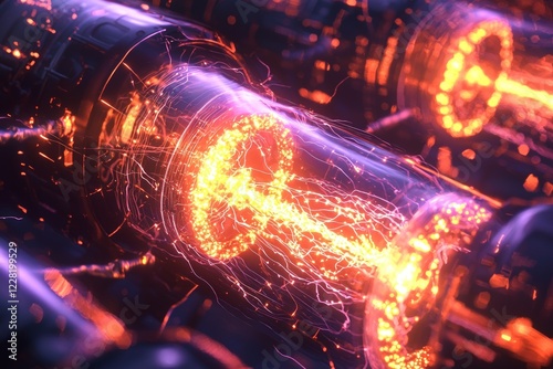 Nanoscale energy transfer systems glowing with bright energy pulses