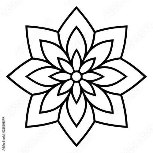 Awesome Manda art  vector illustration