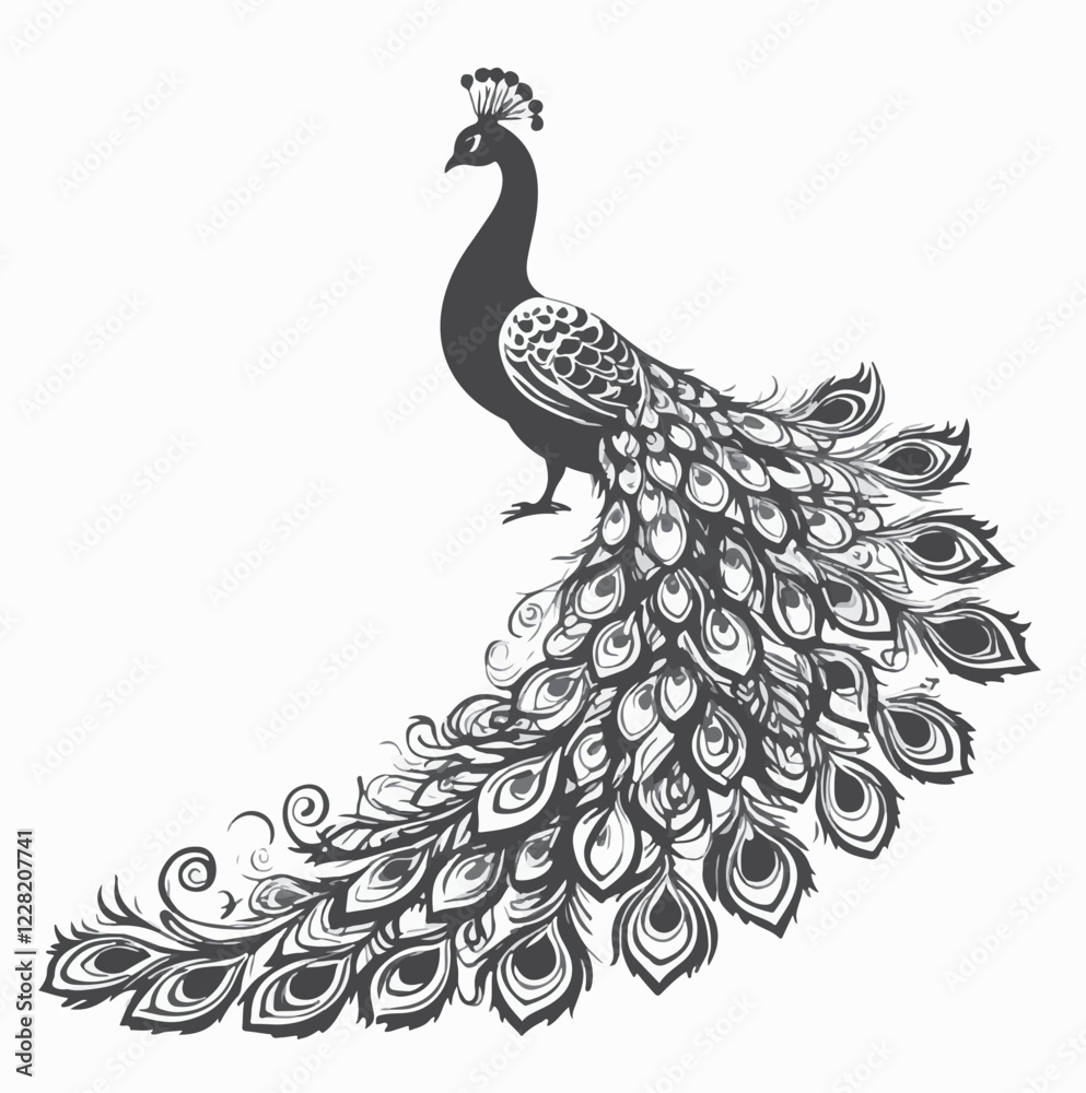 Fototapeta premium peacock vector file