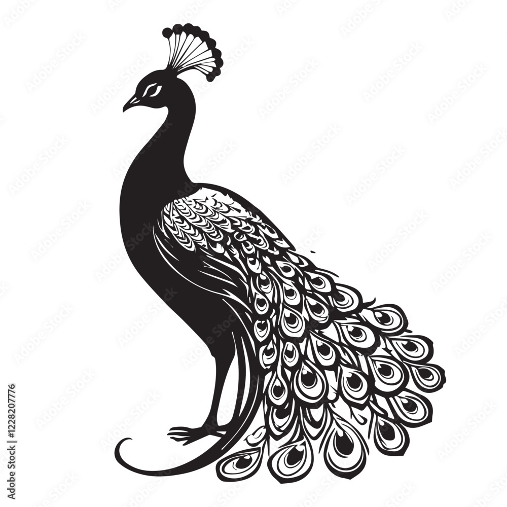 Fototapeta premium peacock vector file