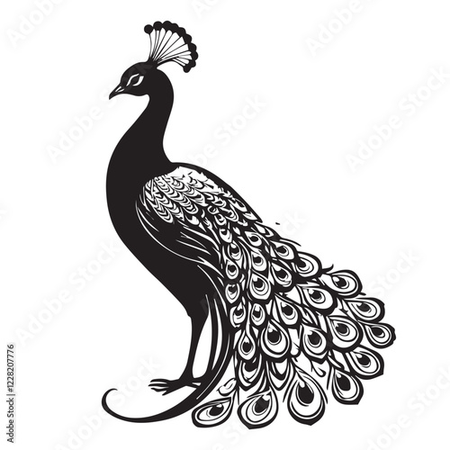 peacock vector file
