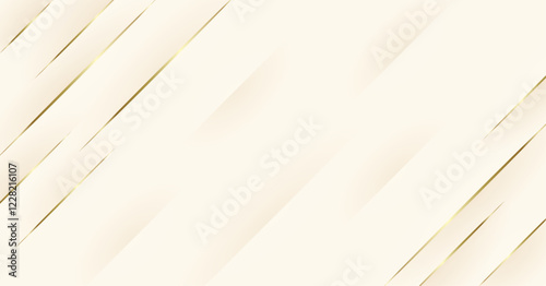 スタイリッシュでエレガントなゴールドラインの背景素材　フレーム　バナー　見出し　タイトル