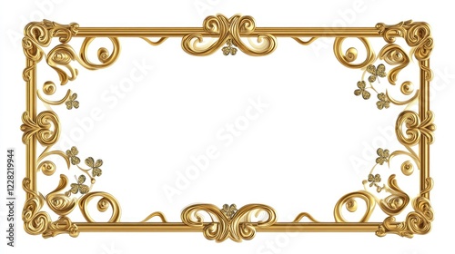 Lucky St. Patrick's Day Neon Frame Decorative Design Festive Theme Vibrant Environment