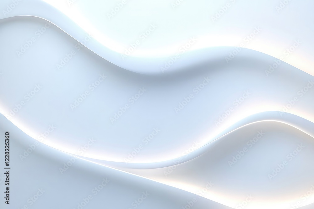 Obraz premium Soft, flowing lines create serene atmosphere with subtle light r