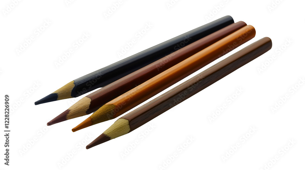 Fototapeta premium Vibrant Colored Pencils for Artistic Expression and Creative Projects
