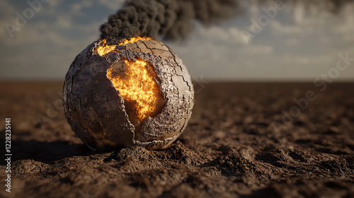 Earth on  fire in Not