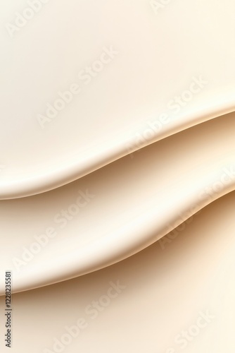 Soft, flowing curves create serene, elegant backdrop with warm t