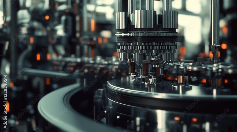 Fototapeta premium Intricate Machinery Precision Engineering Complex System