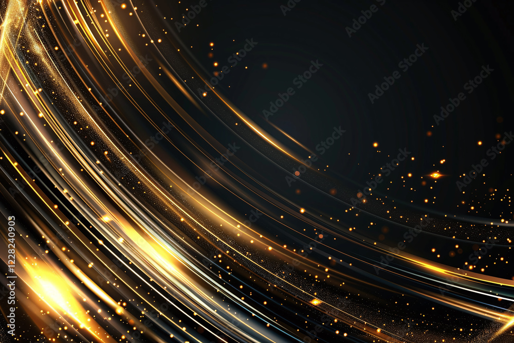 Elegant Black and Gold Abstract Fluid Waves with Shimmering Metallic Texture for Luxury, Modern Glamour, and High-End Design Backgrounds Elegant Black and Gold Abstract Fluid Waves with Shimmering Metallic Texture for Luxury, Modern Glamour, and High-End Design Backgrounds