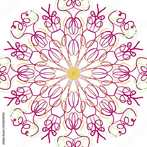 abstract color background of seamless flower pattern