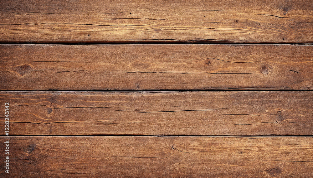 Naklejka premium Old vintage wooden wall siding floor with painting brown stain paint peeling worn distressed grungy texture for background wallpaper 