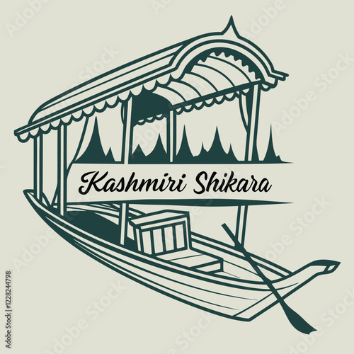 Kashmiri Shikara Logo