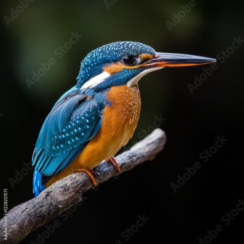 Stunning kingfisher bird  vibrant colors and unique hunting skills in nature s paradise photo