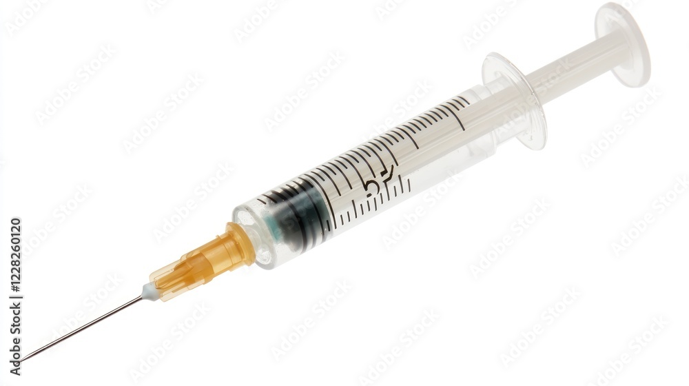 A single use disposable medical syringe needle A single use disposable medical syringe needle
