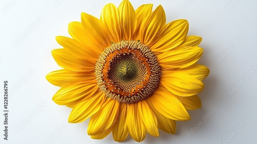 A vibrant sunflower showcasing its intricate petals and seeds. A vibrant sunflower showcasing its intricate petals and seeds.