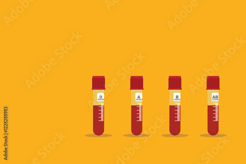 Blood medical test tubes icon. Blood donation concept	