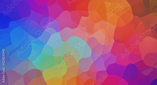 Wallpaper Mural Rainbow Abstract: Vibrant, multicolored abstract background with a blend of blues, greens, oranges, reds, and purples creating a dynamic and energetic visual. Torontodigital.ca