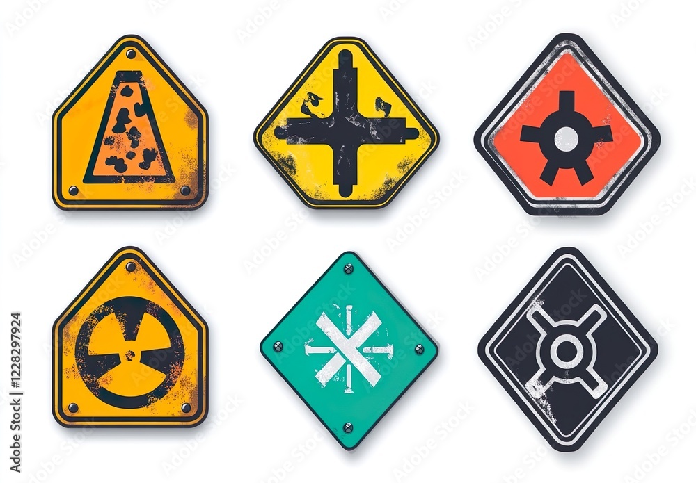 Vector hazardous material signs. Globally Harmonized Symbols Vector hazardous material signs. Globally Harmonized Symbols