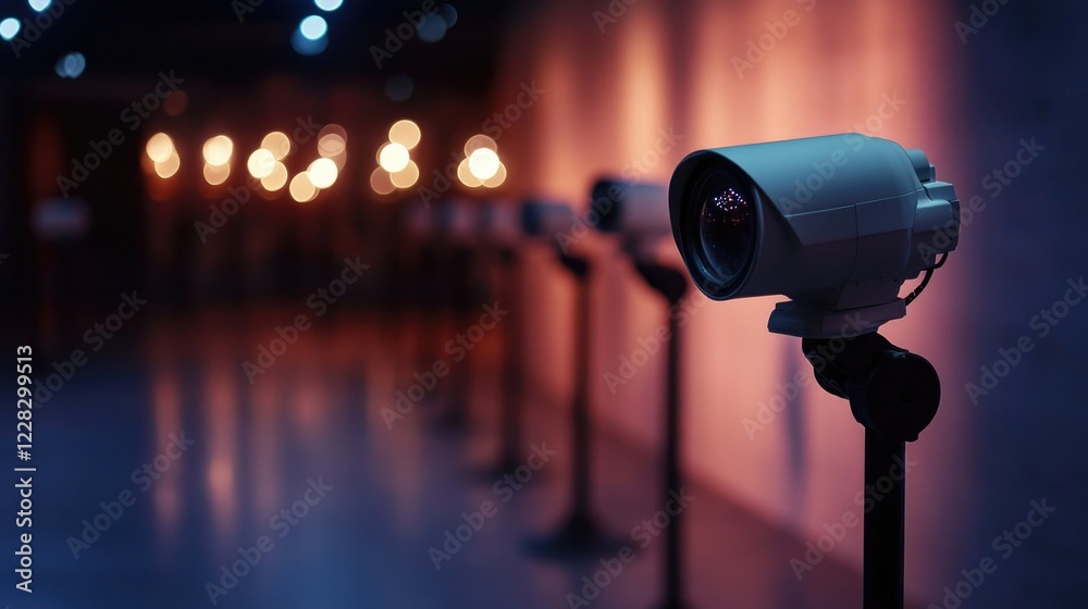 Gallery of surveillance cameras under ambient lighting Gallery of surveillance cameras under ambient lighting