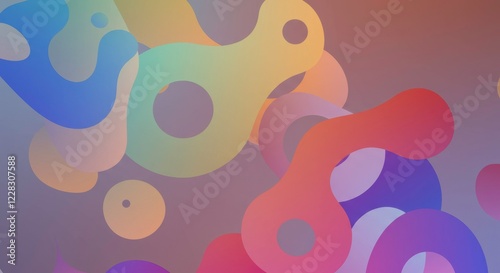 Abstract Color Spheres: Dynamic interplay of colorful, translucent spheres floating in a gradient backdrop, offering a sense of fluidity, and visual harmony.