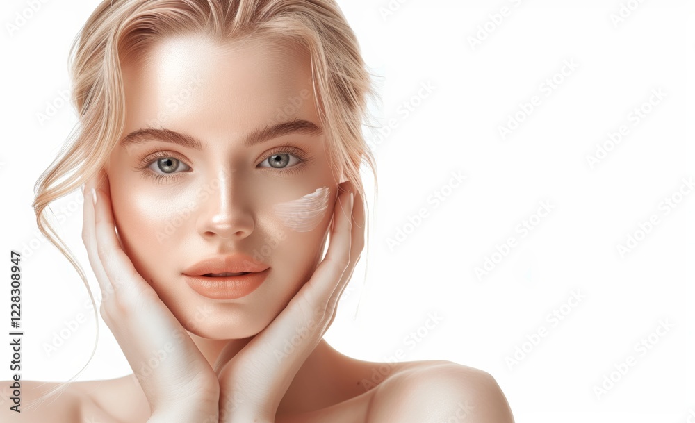 The portrait beautifully captures the charm and grace of a young woman with flawless skin and elegant makeup, radiating beauty in a captivating way, highlighting her youthfulness and refined beauty The portrait beautifully captures the charm and grace of a young woman with flawless skin and elegant makeup, radiating beauty in a captivating way, highlighting her youthfulness and refined beauty