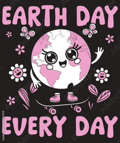 Earth Day T-shirt, Environmental tshirt, Floral Earth, Flower Planet Tee, Earth day Tshirt, Make Everyday Earth Day shirt,, Earth Lover Shirt, Save The Planet, Recycle, Environment Day, Climate Change