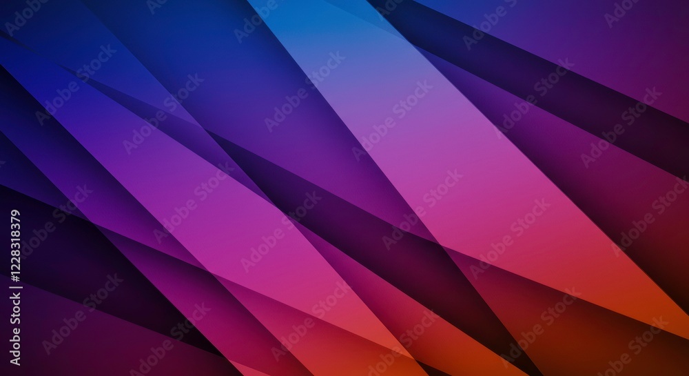 Abstract Diagonal Gradient: A vibrant abstract background featuring dynamic diagonal lines in a gradient of deep blues, purples, pinks and oranges. The design creates a sense of movement and energy. Abstract Diagonal Gradient: A vibrant abstract background featuring dynamic diagonal lines in a gradient of deep blues, purples, pinks and oranges. The design creates a sense of movement and energy.