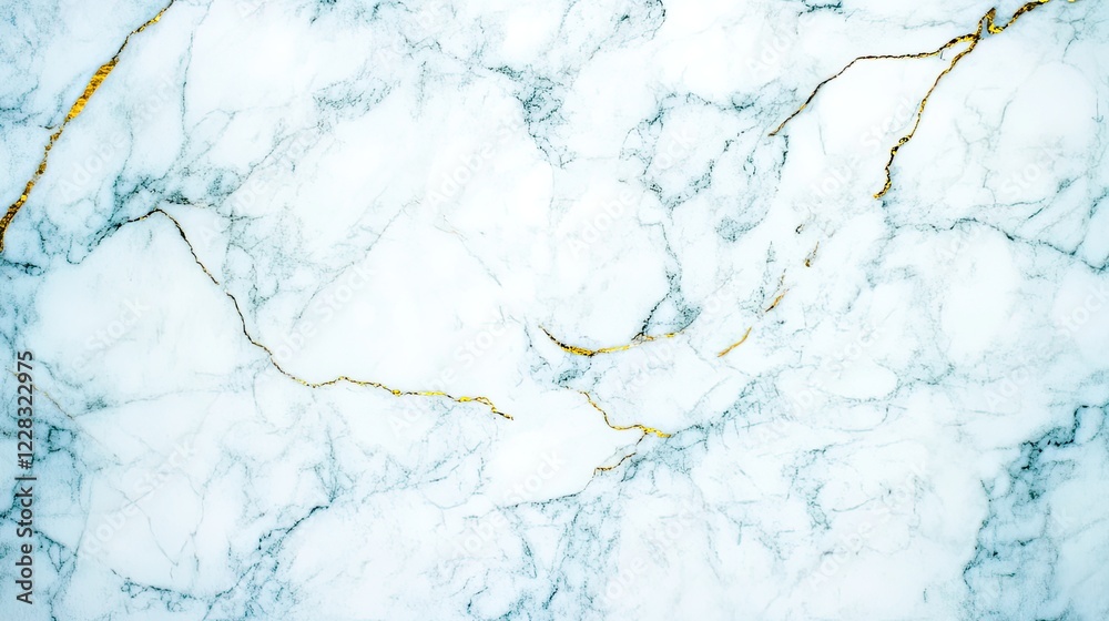Obraz premium Elegant White Marble Background with Subtle Golden Veins Creating a Luxurious Texture for Interior Design Projects