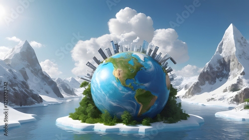 earth in the snow