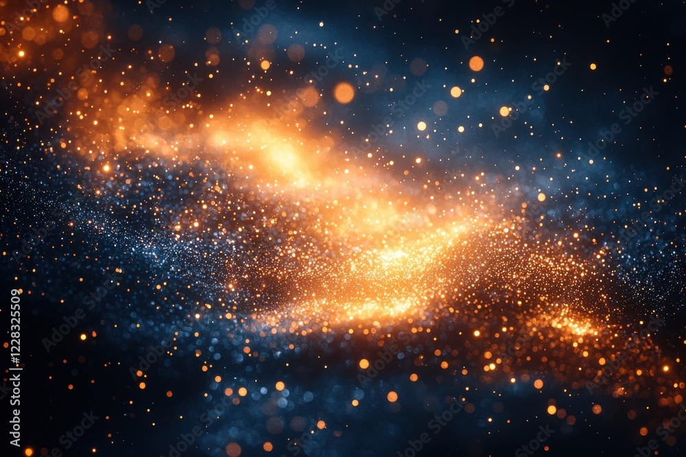Stunning cosmic landscape with vibrant colors and swirling stardust in a deep space setting Stunning cosmic landscape with vibrant colors and swirling stardust in a deep space setting