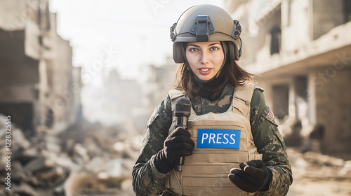 A war journalist covers military operations in real time, risking his safety. The atmosphere of the frontline, urban fighting, underlines the danger and urgency of covering the conflict in the east.