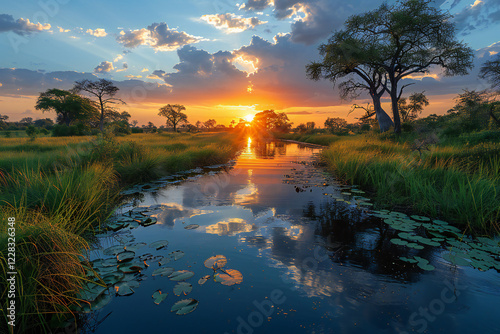 Okavango Delta Sunset