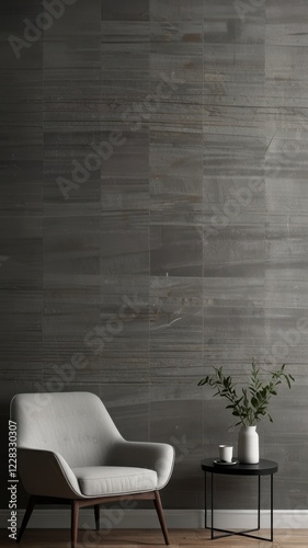 a minimalist wallpaper featuring abstract lines and curves in varying shades of gray, creating a sophisticated and modern monochrome