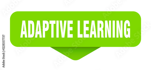 adaptive learning sticker. adaptive learning sign on transparent background