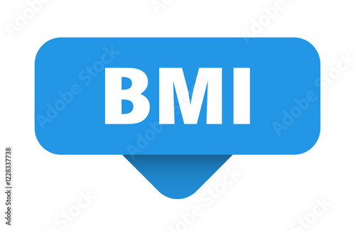 bmi sticker. bmi sign on transparent background