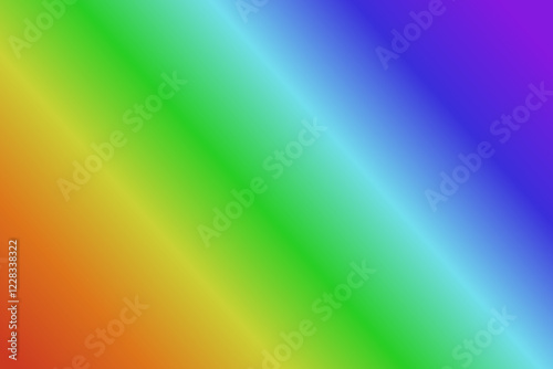 Colorful diagonal rainbow gradient background. Bright spectrum shades. Vector illustration. Colorful banner template.