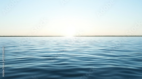 Wallpaper Mural Calm ocean sunset, serene waters, coastal line Torontodigital.ca