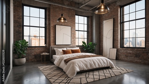 Spacious large bedroom with double bed