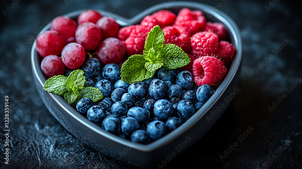 A heartshaped bowl filled with fresh fruits vegetables and whole grains symbolizes heart health and wellness set against a minimalistic bright background with blank space for text and modern appeal
A heartshaped bowl filled with fresh fruits vegetables and whole grains symbolizes heart health and wellness set against a minimalistic bright background with blank space for text and modern appeal