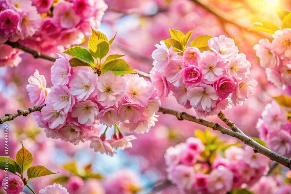 Stunning Spring Cherry Blossom Trees in Full Bloom - Pink Flowers, Nature Photography Stunning Spring Cherry Blossom Trees in Full Bloom - Pink Flowers, Nature Photography