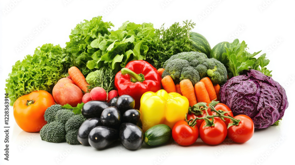 Vibrant assortment of organic fruits and vegetables for healthy living and nutrition Vibrant assortment of organic fruits and vegetables for healthy living and nutrition