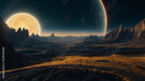 Alien Exoplanet Landscape
