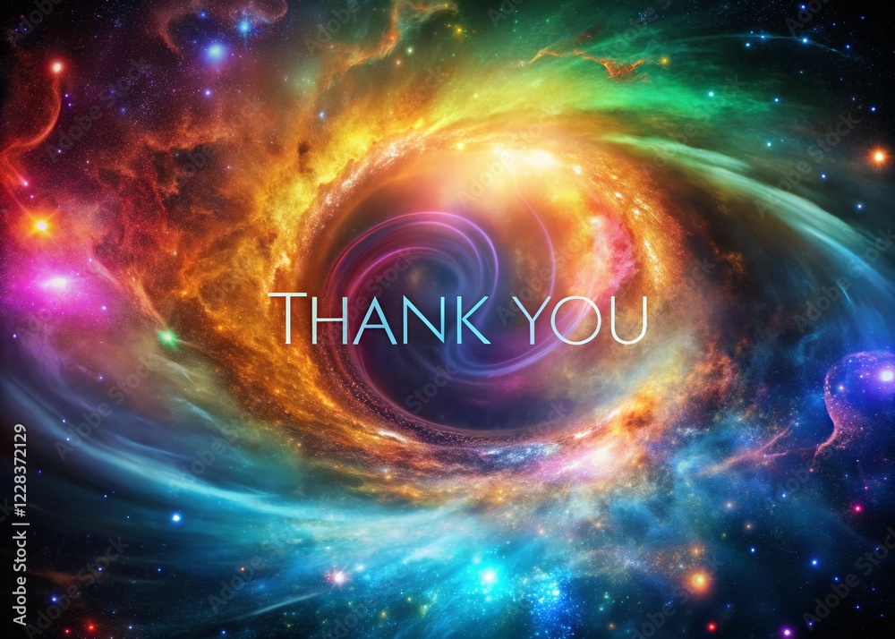 Obraz premium Surreal Thank You Countdown: Abstract Motion Background with 5-Minute Timer