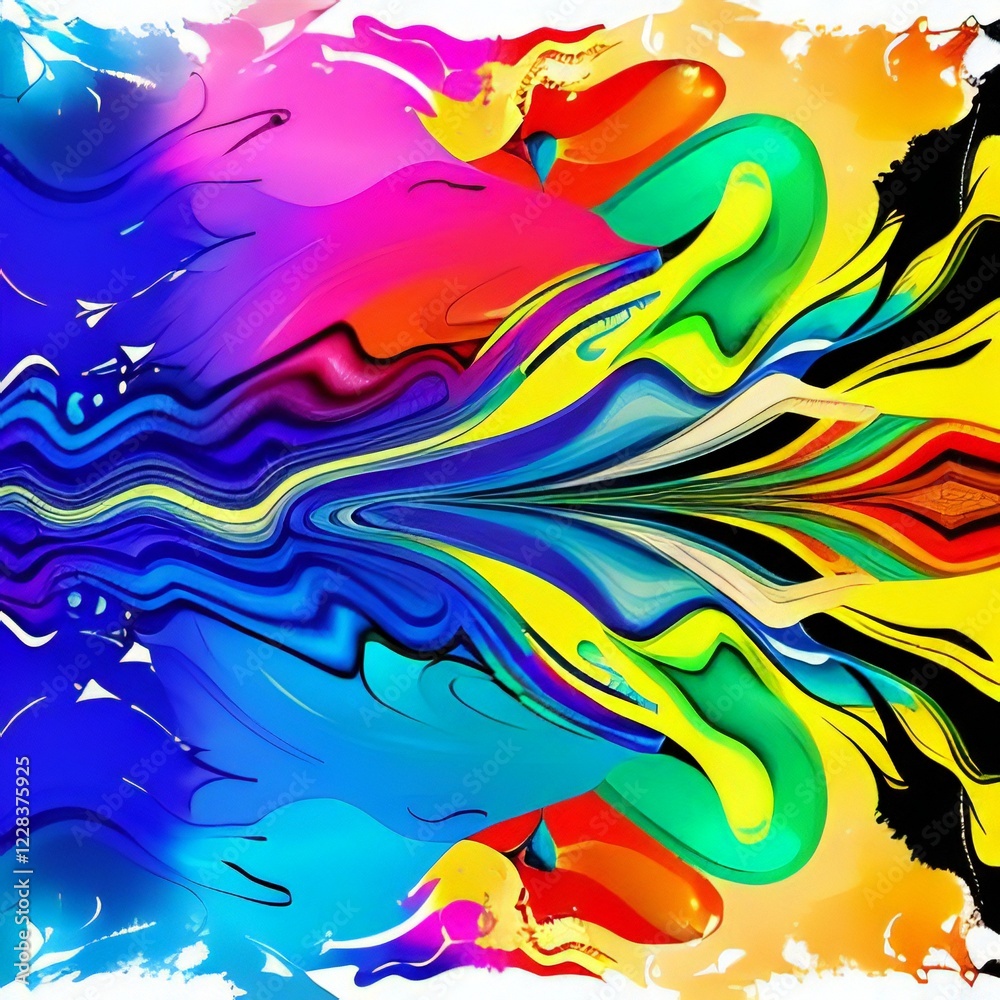Abstract Colours Fluid Liquid Abstract Colours Fluid Liquid