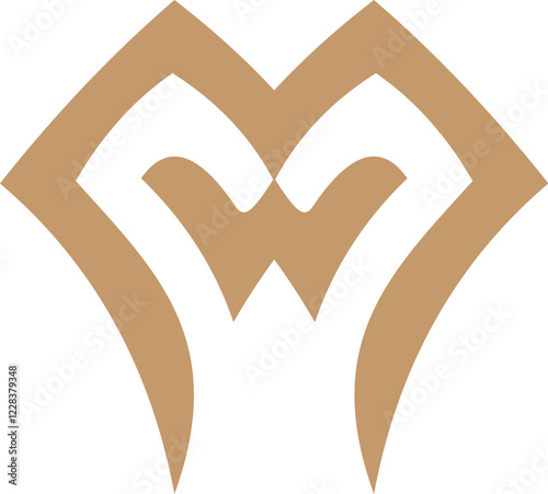 MW letter logo